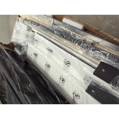 Belo Upholstered King Platform White Bed