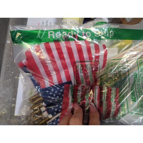12 Pack Small American Flags on Stick Small US Flags/Mini American Flags for Outside 4x6 Inch American Hand Held Stick Flags with Kid-Safe Spear Top, Patriotic Veterans Day Decorations, 4th of July Decorations