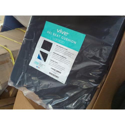 Vive Wheelchair Cushion - Gel Seat Pad for Coccyx, Orthopedic Back Support, Sciatica & Tailbone Pain Relief - Waterproof Cover   4 Layer Foam Support and Comfort - for Pressure Sores