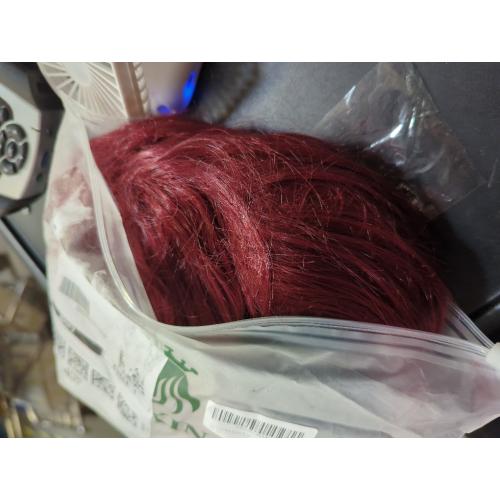 Swiking Mens Short Blonde Wig Natural Synthetic Dark Roots Cosplay Hair Wigs for Male Guy Daily Wig (Red)