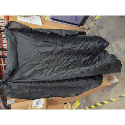 sancua Round Tablecloth - 60 Inch - Water Resistant Spill Proof Washable Polyester Table Cloth Decorative Fabric Table Cover for Dining, Buffet Parties and Camping, Black (Fits 20-48 Inch Tables)