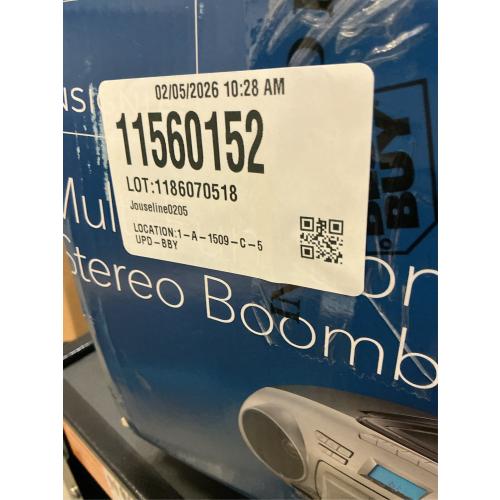 Insignia AM/FM Radio Portable CD Boombox with Bluetooth