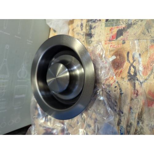 STARSTAR Kitchen Sink Flange Stopper Garbage Disposal Flange for Fit 3-1/2 Inch Standard Sink Drain Hole (Black)