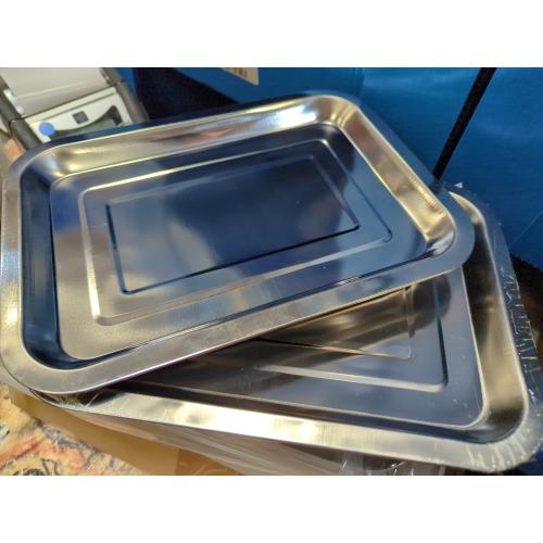 Stainless Steel Plant Trays, 20 Pack Multi-Purpose Tray for Indoor Outdoor Plants, Seed Starting Tray for Potted Plants(11.6 inch×15.2 inch, 1.45 Height, 5-Pack)