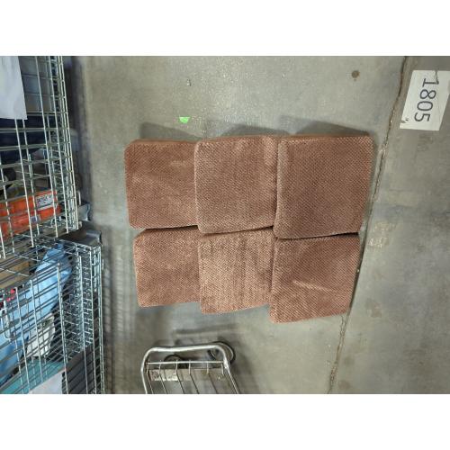 Brown 6 Pack 40D Dog Ramp for Stairs Suits for Small Dogs Cats, Pet Steps Stairs for Staircase Stairs with Anti-Slip Bottom and Self-Sticky Pads to Fix Suitable for Dogs Cats(6Pcs, Brown)