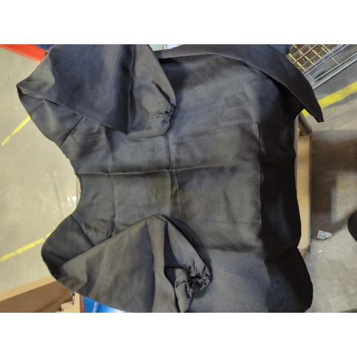 2 PACK...Professional Long Sleeve Barber Apron Black Protective for Hairdressers and Stylists Featuring Convenient Pockets for Tools for Barbershop and Home Use