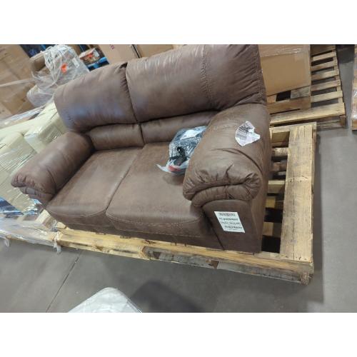 Size 69 x 36x 38 Signature Design by Ashley Bladen Faux Leather Loveseat, Brown