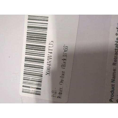 Retractable Baby Gate for Doorways and Stairs, Mesh Safety Gate for Pet, Indoor & Outdoor Use, One-Hand Operation, Easy Installation, 33.6 Tall, Expands to 55 Wide（Black,33.6x55