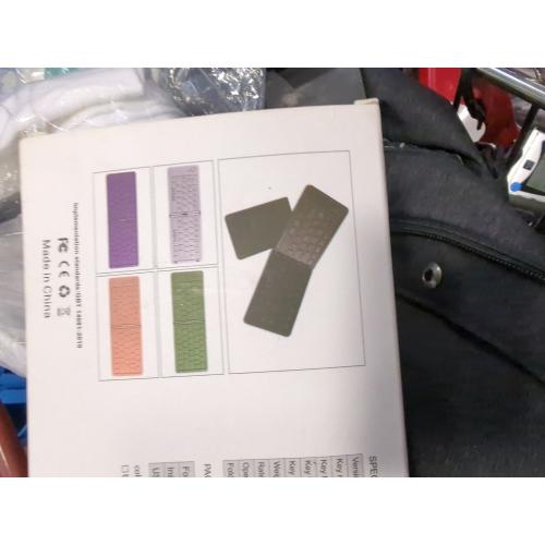 Foldable Bluetooth Keyboard, Ultra-Thin Portable Wireless Keyboard with Backlit, Lightweight for Laptop, iPad, iPhone, Android, Windows, Mac