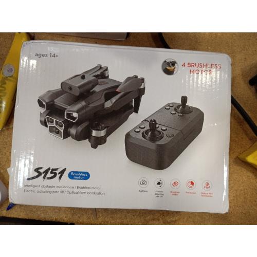 S151 Drone with Camera, Electrically Adjustable Three Camera, Built-In Optical Flow Positioning, Four-Sided Obstacle Avoidance, Suitable For Beginners, Christmas, Halloween, And Thanksgiving Gifts