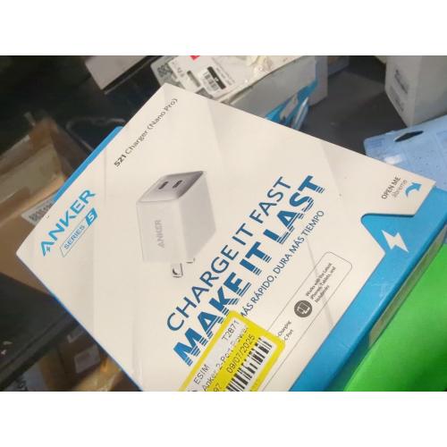 Anker 2-Port PowerPort III 40W Nano Pro Duo USB-C Power Delivery Wall Charger - White