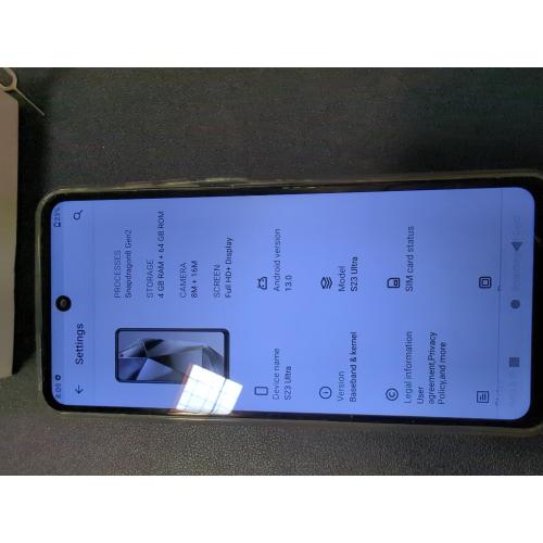S23 Ultra  Cell Phone 4G Raam   64 GB ROM CAMERA 8M   16 M