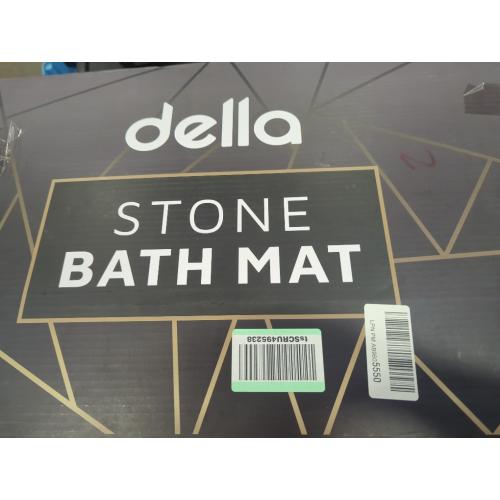 della Premium Stone Bath Mat - Luxurious Quick Drying Diatomite Bathstone for Bathroom Floor - Modern Super Absorbent Diatomaceous Earth Shower Mat, Water Absorbent Bathmat (Triangle)