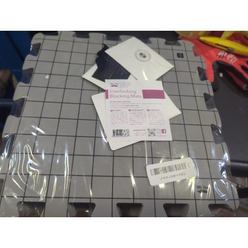 Mr. Pen- Blocking Mats for Knitting & Crochet Projects, 12 x 12, 9 Pack with 150 pcs T-Pins, Gray Aligned Grid Knitting Blocking Mats and Pins, Water & Heat Resistant