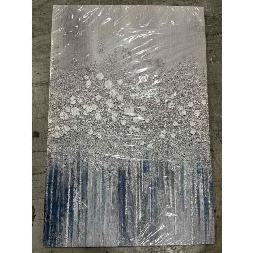 Wall Art Living Room Décor - Abstract, 16x 24, Winter Glaze 3 piece