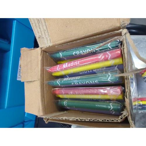 Madisi Crayons Bulk Pack, Regular Size, 4 Colors, 60 Packs, 240 Count