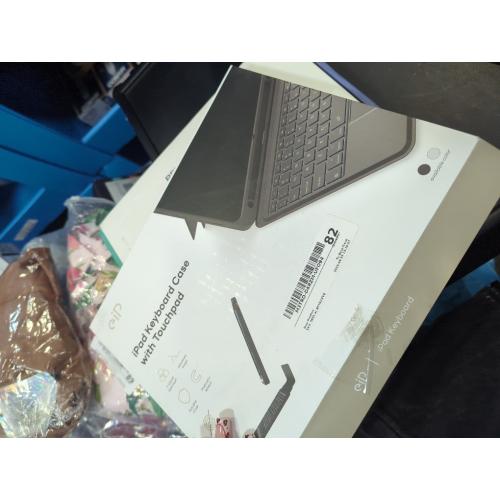 Logitech Combo Touch iPad Air 11-inch (M2 & M3), iPad Air (5th gen) Keyboard Case - Detachable Backlit Keyboard with Kickstand - Midnight Black