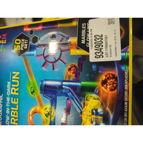 National Geographic Glow-in-the-Dark Marble Run - 50pc