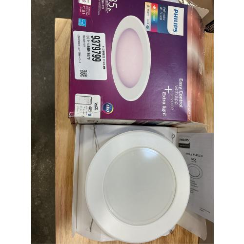 Philips 5 in. /6 in. Integrated LED Color Changing 85-Watt Equivalent Dimmable Smart Wi-Fi Wiz Recessed Light Kit (1-Pack)