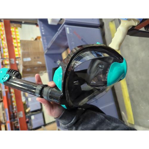 Zenoplige Full Face Snorkel Mask Adults,Dry-Top Snorkeling Gear with Camera Mount,Foldable 180-Degree Panoramic Scuba Mask for Snorkeling Diving Swimming Travel,Snorkel Mask Anti-Fog & Anti-Leak