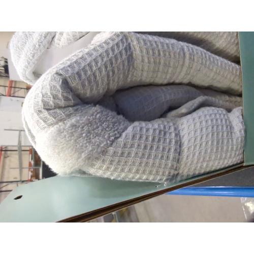 Haven Waffle Large/X-Large Organic Cotton Robe in Lunar Rock