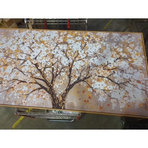 Large Wall Art Print Gold Abstract Tree Of Life Framed Modern Artwork Canvas Painting Gold Tree Pictures Home Decor Ready To Hang For Bedroom Living Room 30X60
