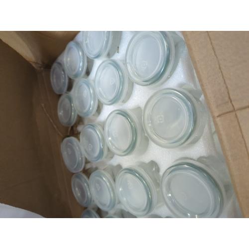 Encheng 8 oz Clear Glass Jars With Lids,Yogurt Container With Lids(PE),Replacement Pudding Jars Yogurt Jar,Glass Container With Twine n Tag For Milk,Jams,Jelly,Mousse,Dishwaresafe 20 Pack