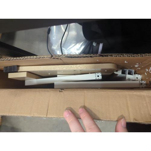 Size 31.5 WOHOMO Folding Desk, Small Foldable Desk 31.5 for Small Spaces, Space Saving Computer Table Writing Workstation for Home Office, Easy Assembly, Oak