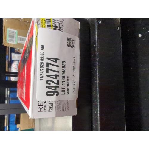 REVLON New and Improved SmoothStay Coconut Oil-Infused Heated Hair Styling Brush | 1” Barrel for Voluminous, Shiny Results (Black/Red)