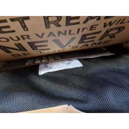 Living in a Bubble Van Bug Screen for Standard Roof Mercedes Sprinter & Ford Transit and High Roof RAM Promaster, Universal Size Side Door Flyscreen Mosquito Net, Center Magnetic Closure