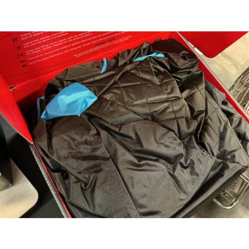 Throne Boss Gaming Bean Bag Chair for Kids with High Back – Floor Gaming Chair, Easy to Clean Oxford 420D Fabric, Large Side Pockets, Headphone Hanger – Cover ONLY Add 200 Liters Beans (Blue)