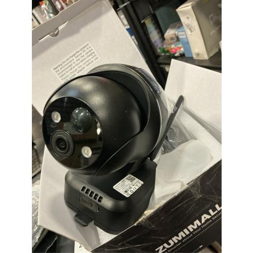 ZUMIMALL Solar Security Cameras Wireless Outdoor, 360° View Outdoor Camera Wireless Solar Powered,2.4G WiFi，2K/3MP Color Night Vision,2-Way Talk, PIR Motion Alert, Cloud Storage, Work with Alexa