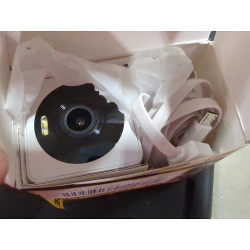 Color White Wyze Cam OG Plug-in Indoor and Outdoor Smart-Enabled Security Camera