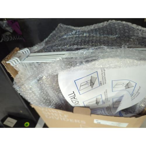 shelf dividers, create 40% more closet space, Set of 8, 12 inch wire shelf dividers, closet organizers and storage,supremely sturdy,closet shelf organizer,Will not break,closet dividers,No Tool,White