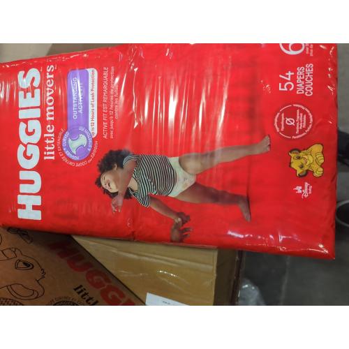 Huggies Size 6 Diapers, Little Movers Baby Diapers, Size 6 56 Count