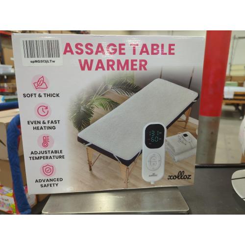 Massage Table Warmer Heating Pad – 71x31 Heated Massage Pad with Adjustable Temperature (104°F–131°F), Auto Shut-Off, Sherpa Fabric, Ideal Massage Blanket & Bed Warmer for Table Use