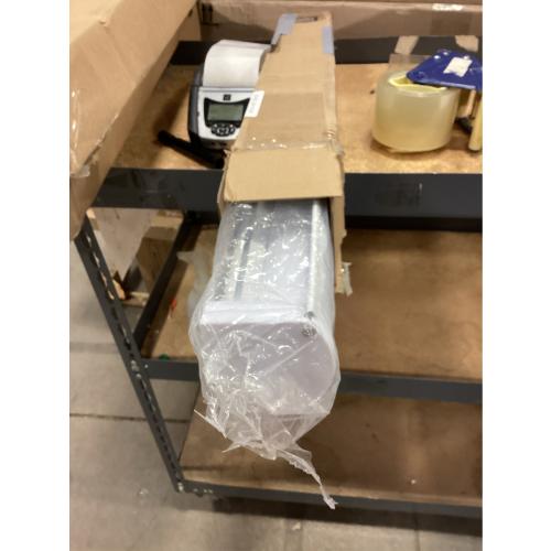 Basic Arctic Cordless Cut-to-Width Light Filtering Dual Layer Zebra Roller Shade 22 in. W x 72 in. L