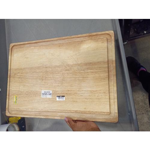 KitchenAid Classic Rubberwood Cutting Board with Perimeter Trench, Extra-Large Reversible Chopping Board, 12-inch x 18-inch, Natural‼️used item has scratches ‼️