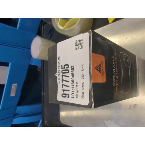 Grey Hikenture Camping Pillow with Removable Cover - Ultralight Inflatable Pillow for Neck Lumbar Support - Upgrade Backpacking Pillow - Washable Travel Air Pillows for Camping, Hiking, Backpacking