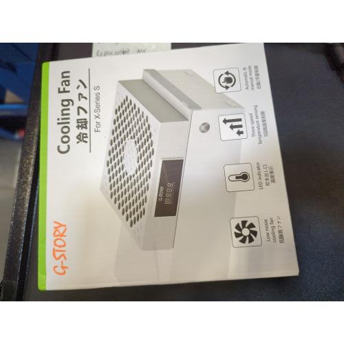 G-STORY Cooling Fan for Xbox Series S with Automatic Fan Speed Adjustable by Temperature, LED Display, High Performance Cooling, Low Noise, 3 Speed 1500/1750/2000RPM (140MM) with RGB LED (White)