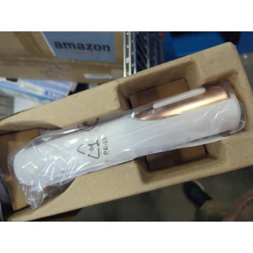 Rechargeable Electric Wine Bottle Opener - Charging Base and Foil Cutter Included with Automatic Wine Opener - Electric Corkscrew for Easy Cork Removal - Best Gift for Wine Lover (White & Rose Gold)