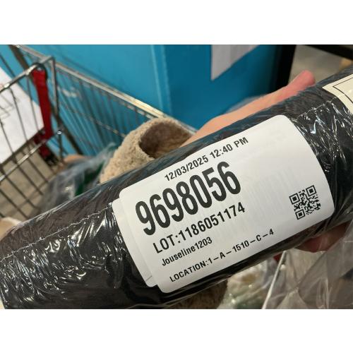 New brothread Soft & Cozy Embroidery Stitch Cover 12 x 10 Yd Fusible Light Weight Stabilizer Covering Scratchy Stitches - Black