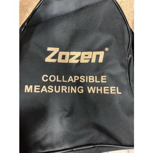 Zozen Measuring Wheel in Feet and Inches, Mechanical/Double Collapsible/One Key to Reset/Kickstand to Keep Stand/Starting Point Arrow and Cloth Carrying Bag, 0-9,999 Ft Measure Wheel.