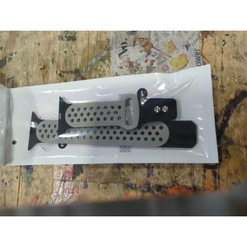 Lerobo Sport Bands Compatible with Apple Watch Ultra 3 2 1 Band 49mm for iWatch Band 11 10 46mm SE 3 2 1 44mm 45mm 42mm, Breathable Silicone Strap for iWatch Series 9 8 7 6 5 4 3 2 1 Men,Black/Gray