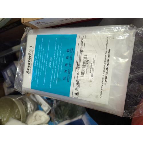 AmazerBath Shower Curtain Liner 2 Pack, 72 x 96 Inches Extra Long PEVA Plastic Shower Liner with 3 Weighted Stones and 12 Rustproof Metal Grommet, Lightweight Waterproof Shower Curtain - Clear