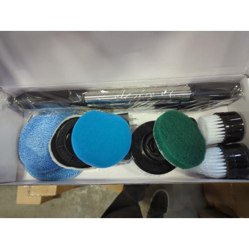 Electric Spin Scrubber, Cordless Cleaning Brush Scrubber for Home, 8 Replaceable Brush Heads-90Mins Work Time, 3 Adjustable Size, 2 Speeds for Bathroom Shower Bathtub Glass Car