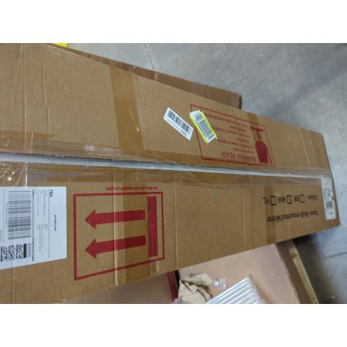 Mirror, 14''x48'', Door Mount, Rectangular, Full Body, White