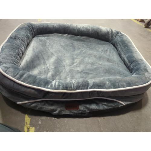 OhGeni Orthopedic Big Dog Couch Pet Sofa Cat Beds with Comfort Foam Support, Soft Comfortable Fabric, Machine Washable Waterproof Removable Cover, (Gray)