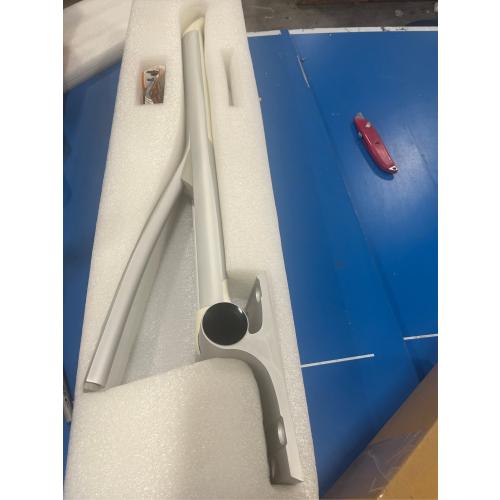 Toilet Grab Bar 29.5Inch, Stainless Space Aluminum Strong Bathtub Safety Rails Shower Grab Bars Handle for Elderly Seniors, Flip-Up Bathroom Hand Support, Handrails Arms Sturdy Mounted Bath Grips