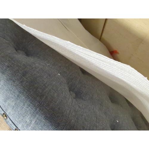 Kat 35W Farmhouse Upholstered Storage Button-Tufted Ottoman